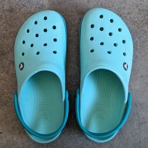 Crocs Teal Crocband Clog Women Size 9 Men Size 7